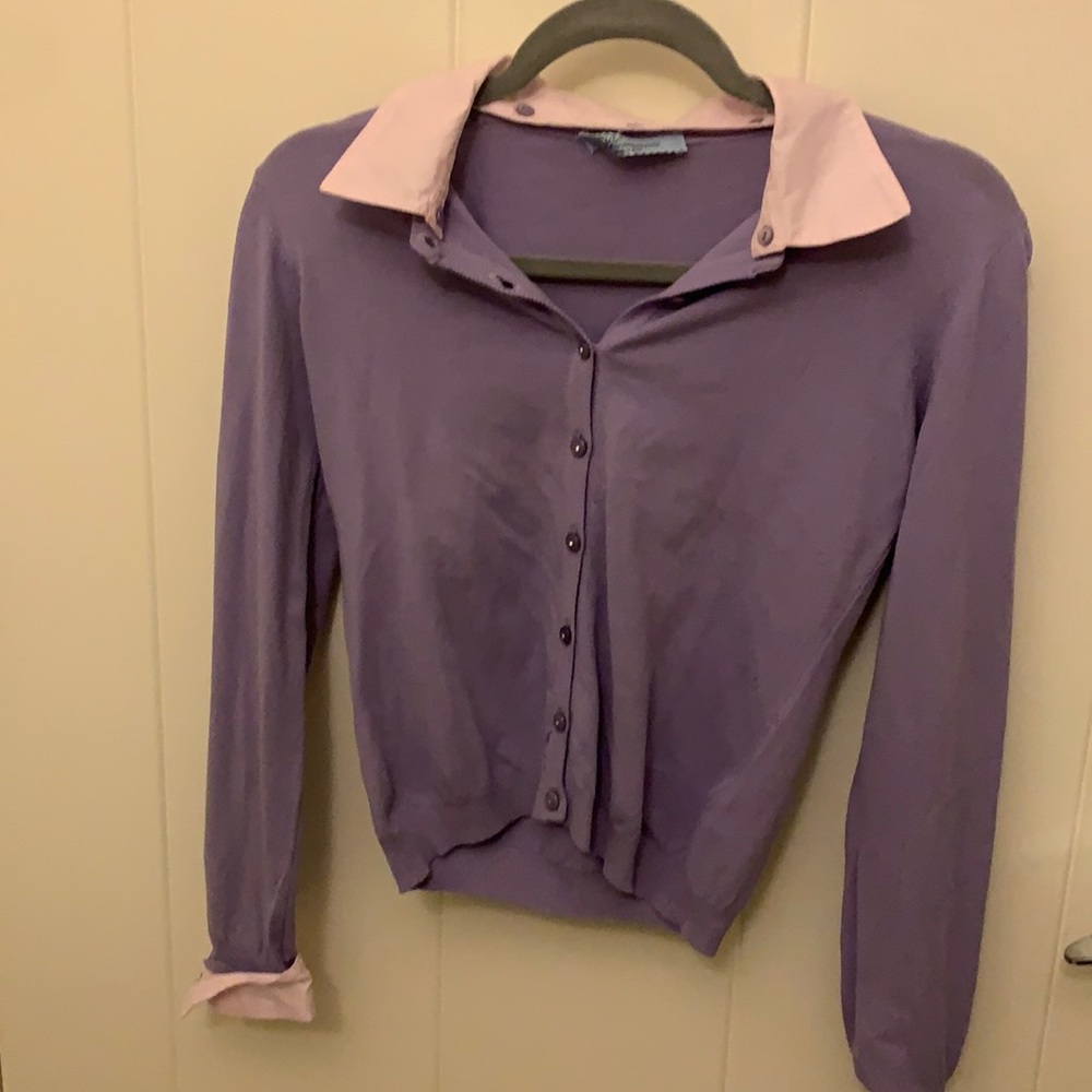Vintage blumarine purple and pink shirt